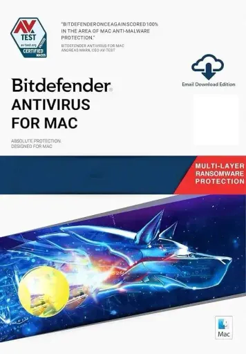 Bitdefender Antivirus (United States) (Mac) 1 Device 1 Year - Digital Key
