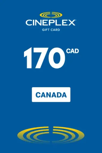 Cineplex 170 CAD Gift Card (Canada) - Digital Key