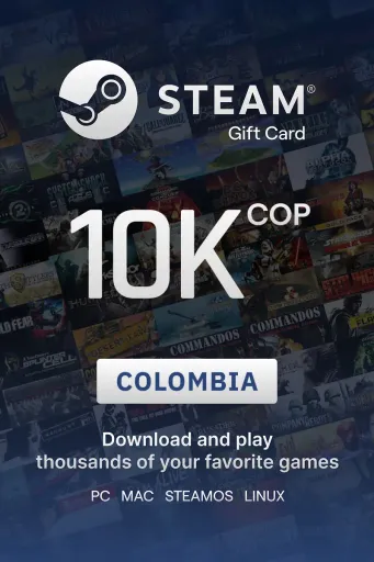 Steam Wallet 10000 COP Gift Card (Colombia) - Digital Key
