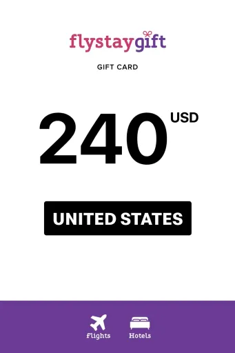 Flystay Gift 240 USD Gift Card (United States) - Digital Key