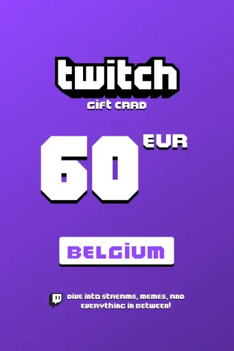 Twitch 60 EUR Gift Card (Belgium) - Digital Key