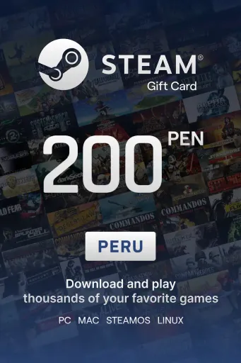 Steam Wallet 200 PEN Gift Card (Peru) - Digital Key