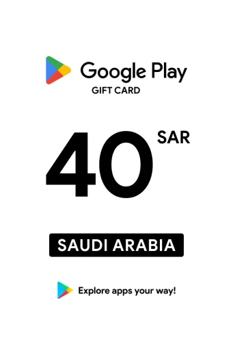 Google Play 40 SAR Gift Card (Saudi Arabia) - Digital Key