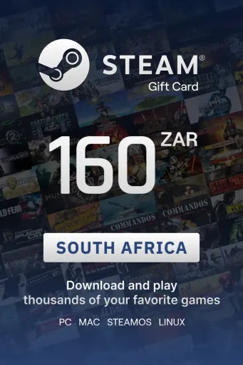 Steam Wallet 160 ZAR Gift Card (South Africa) - Digital Key