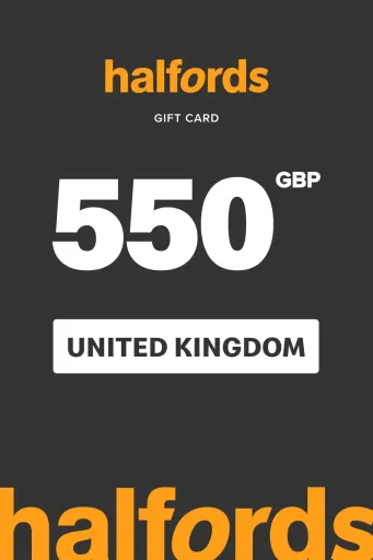 Halfords 550 GBP Gift Card (United Kingdom) - Digital Key