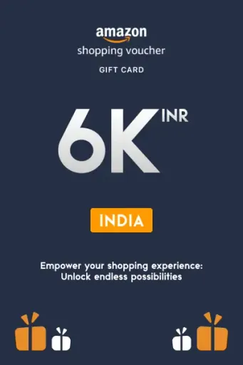 Amazon Shopping Voucher 6000 INR Gift Card (India) - Digital Key