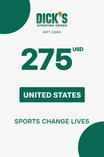 Dick's Sporting Goods 275 USD Gift Card (United States) - Digital Key