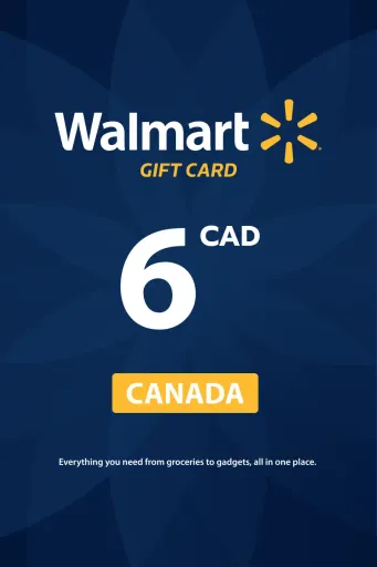 Walmart 6 CAD Gift Card (Canada) - Digital Key