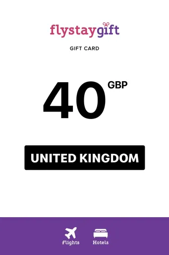 Flystay Gift 40 GBP Gift Card (United Kingdom) - Digital Key