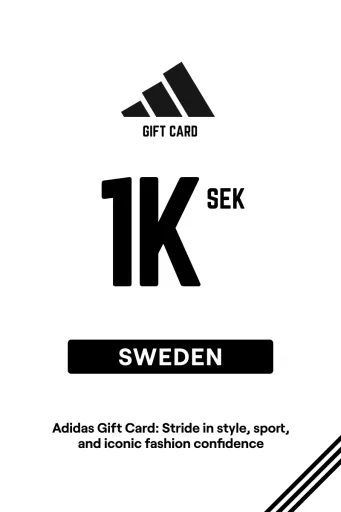 Adidas 1000 SEK Gift Card (Sweden) - Digital Key