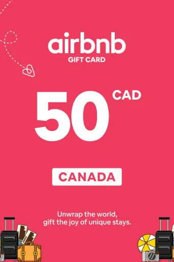 Airbnb 50 CAD Gift Card (Canada) - Digital Key
