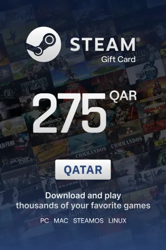 Steam Wallet 275 QAR Gift Card (Qatar) - Digital Key
