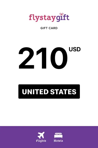 Flystay Gift 210 USD Gift Card (United States) - Digital Key