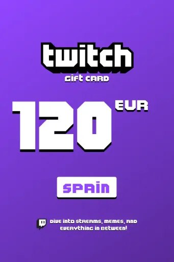 Twitch 120 EUR Gift Card (Spain) - Digital Key