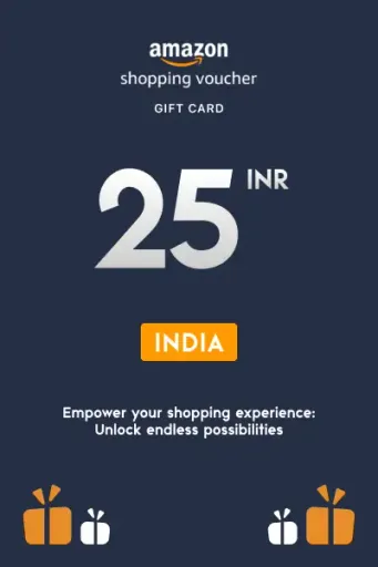 Amazon Shopping Voucher 25 INR Gift Card (India) - Digital Key