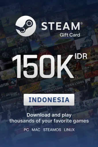 Steam Wallet 150000 IDR Gift Card (Indonesia) - Digital key