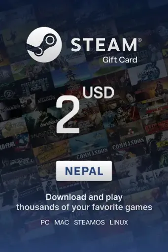 Steam Wallet 2 USD Gift card (Nepal) - Digital Key