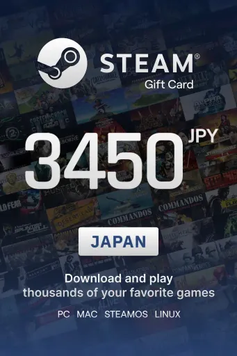 Steam Wallet 3450 JPY Gift Card (Japan) - Digital Key