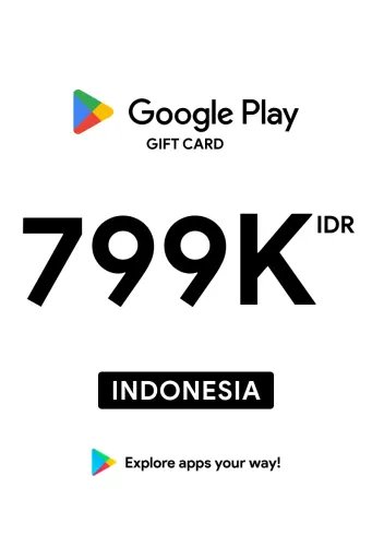 Google Play 799000 IDR Gift Card (Indonesia) - Digital Key