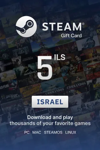 Steam Wallet 5 ILS Gift Card (Israel) - Digital Key