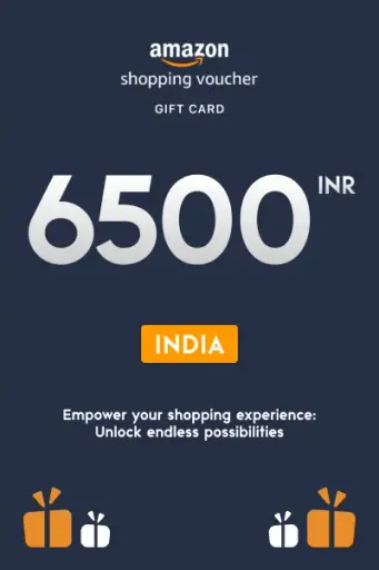 Amazon Shopping Voucher 6500 INR Gift Card (India) - Digital Key