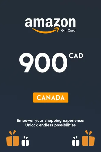 Amazon 900 CAD Gift Card (Canada) - Digital Key