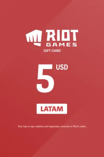 Riot Access 5 USD Gift Card (LATAM) - Digital Key