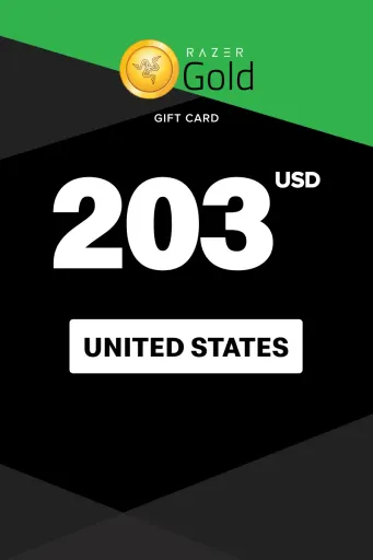 Razer Gold 203 USD Gift Card (United States) - Digital Key