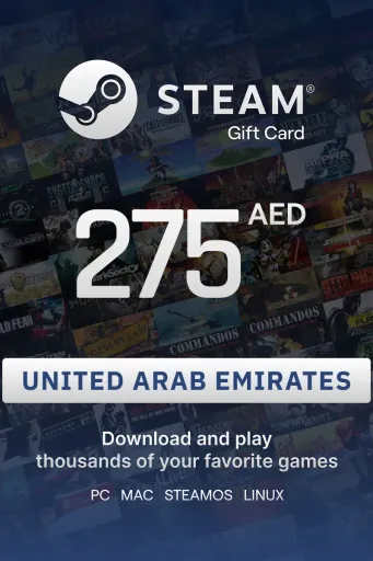 Steam Wallet 275 AED Gift Card (United Arab Emirates) - Digital key