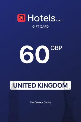 Hotels.com 60 GBP Gift Card (United Kingdom) - Digital Key