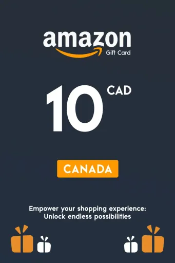 Amazon 10 CAD Gift Card (Canada) - Digital Key