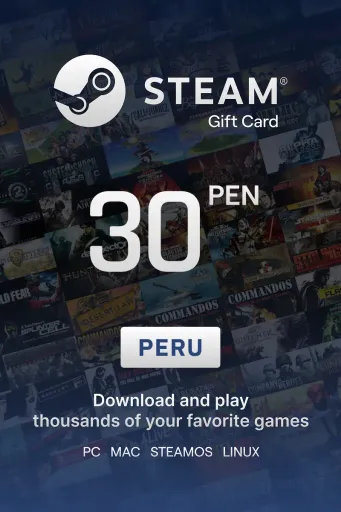 Steam Wallet 30 PEN Gift Card (Peru) - Digital Key