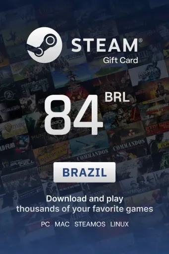 Steam Wallet 84 BRL Gift Card (Brazil) - Digital Key