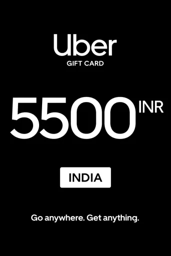 Uber 5500 INR Gift Card (India) - Digital Key
