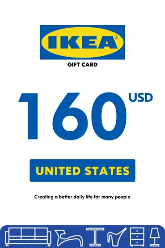 IKEA 160 USD Gift Card (United States) - Digital Key