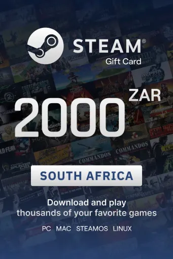 Steam Wallet 2000 ZAR Gift Card (South Africa) - Digital Key