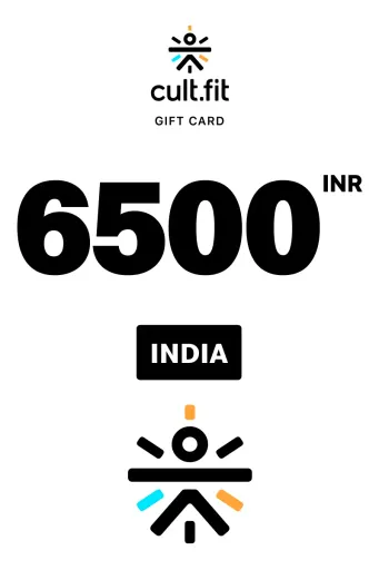 cult.fit 6500 INR Gift Card (India) - Digital Key