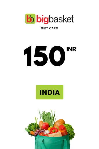 Product Image - Bigbasket 150 INR Gift Card (India) - Digital Key