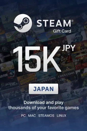 Steam Wallet 15000 JPY Gift Card (Japan) - Digital Key