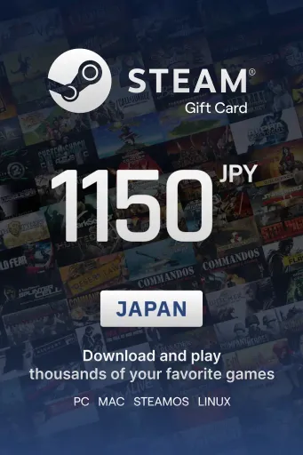 Steam Wallet 1150 JPY Gift Card (Japan) - Digital Key