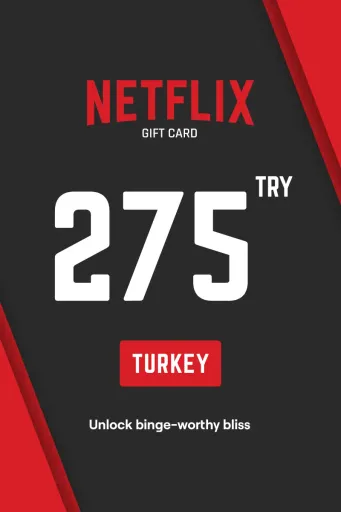 Netflix 275 TRY Gift Card (Turkey) - Digital Key