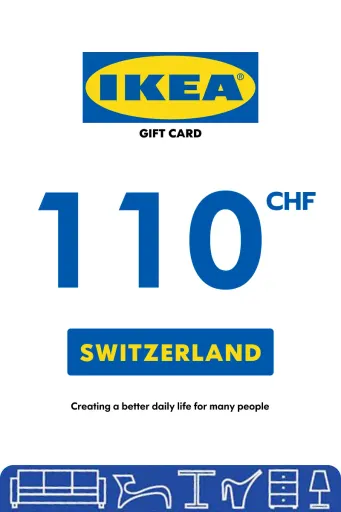 IKEA 110 CHF Gift Card (Switzerland) - Digital Key