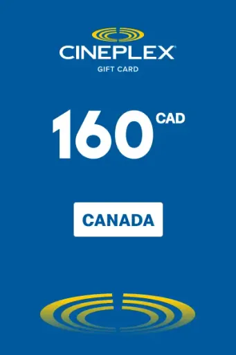 Cineplex 160 CAD Gift Card (Canada) - Digital Key