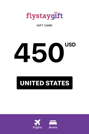 Flystay Gift 450 USD Gift Card (United States) - Digital Key