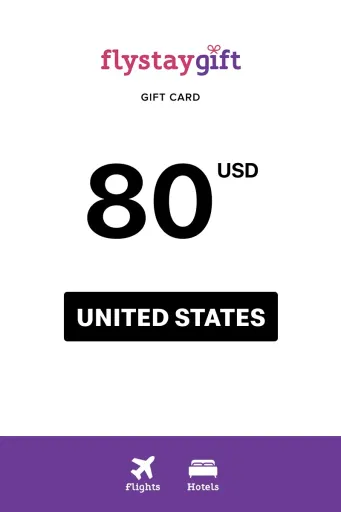 Flystay Gift 80 USD Gift Card (United States) - Digital Key