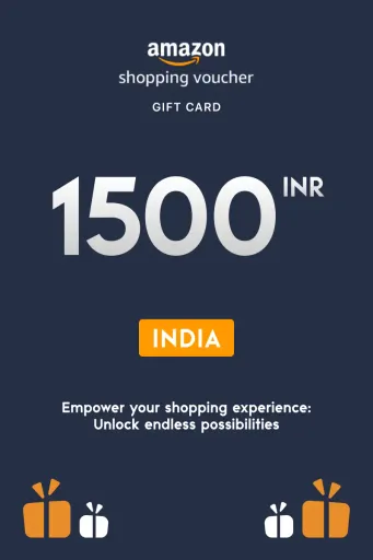 Amazon Shopping Voucher 1500 INR Gift Card (India) - Digital Key