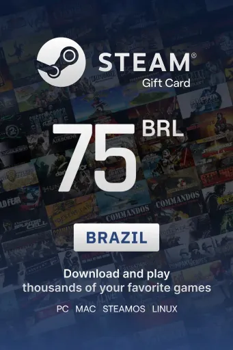 Steam Wallet 75 BRL Gift Card (Brazil) - Digital Key