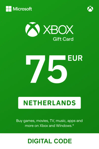 Xbox 75 EUR Gift Card (Netherlands) - Digital Key