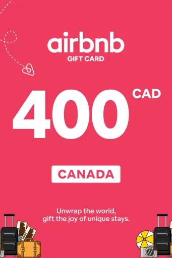 Airbnb 400 CAD Gift Card (Canada) - Digital Key
