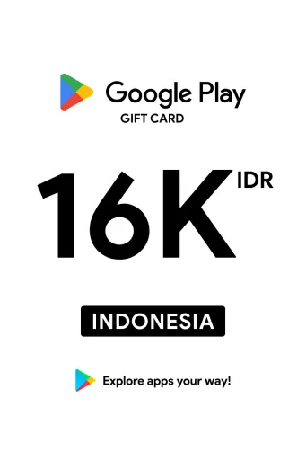 Google Play 16000 IDR Gift Card (Indonesia) - Digital Key